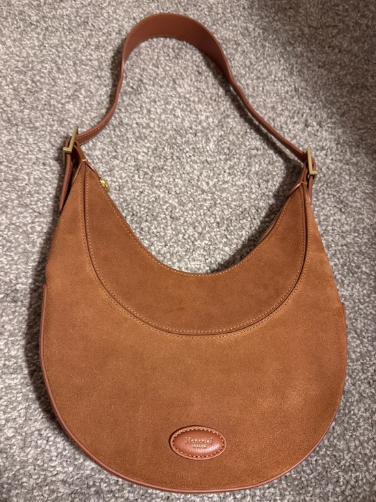 Moncrief Handbags - Moncrief London Mylah Brown Suede Hobo Shoulder Bag